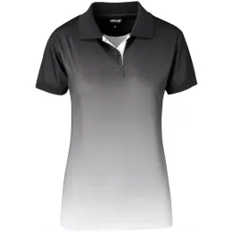 Ladies Dakota Golf Shirt Charcoal Front
